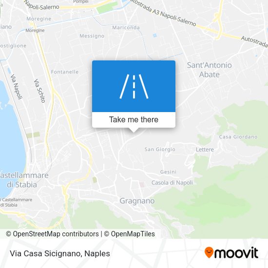 Via Casa Sicignano map