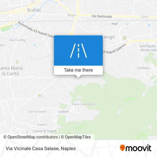 Via Vicinale Casa Salese map