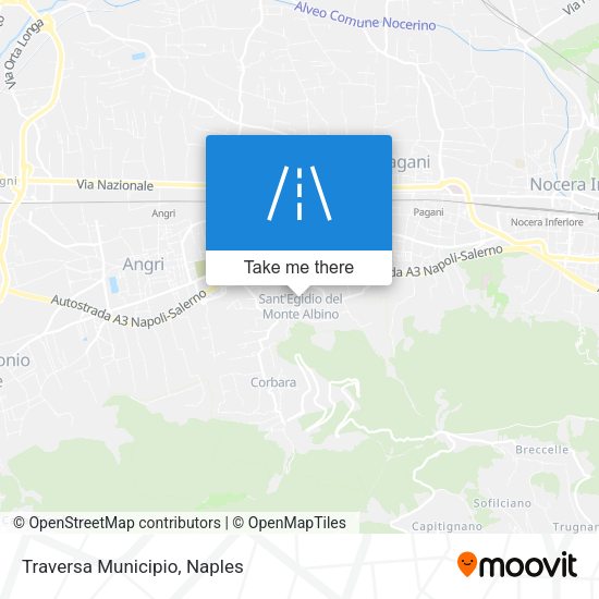 Traversa Municipio map