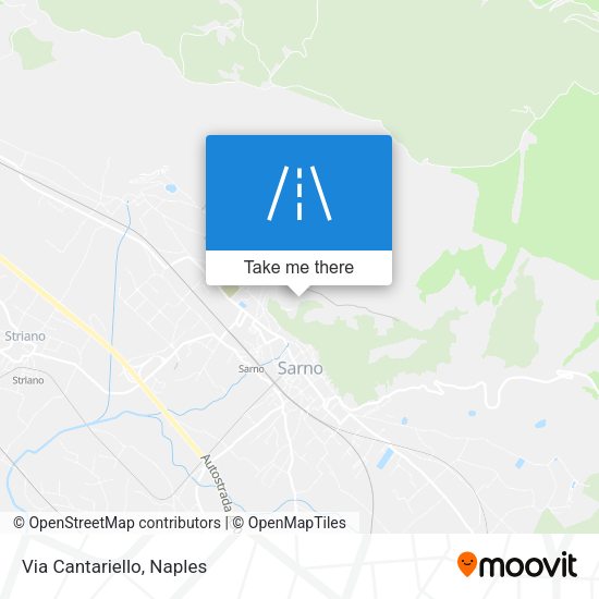 Via Cantariello map