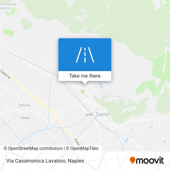 Via Casamonica Lavatoio map