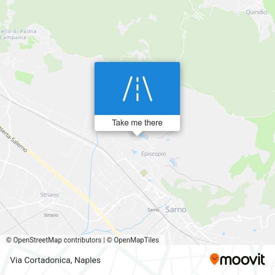Via Cortadonica map