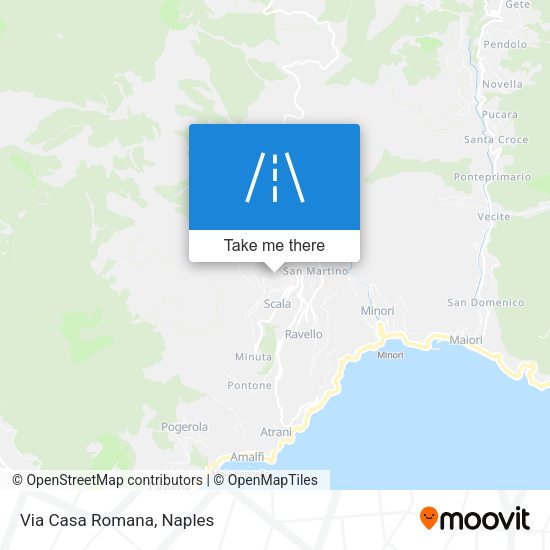 Via Casa Romana map