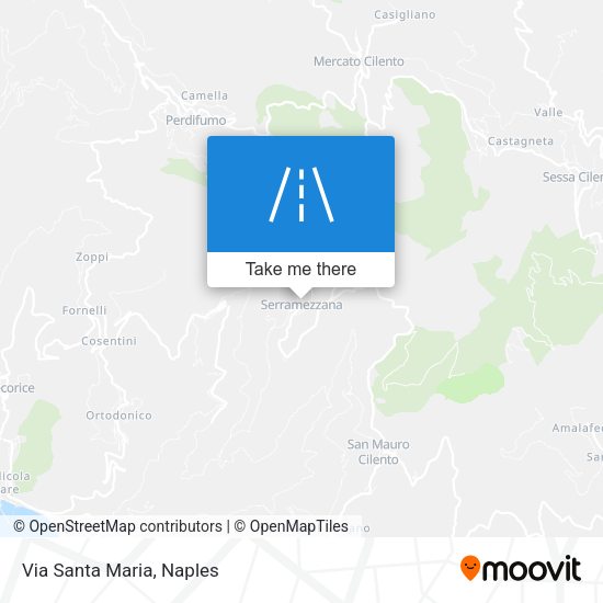 Via Santa Maria map
