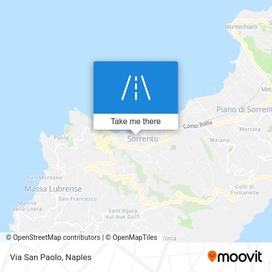 Via San Paolo map