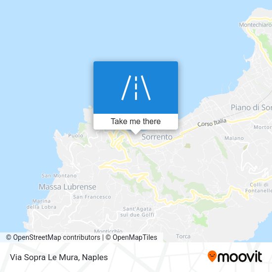 Via Sopra Le Mura map