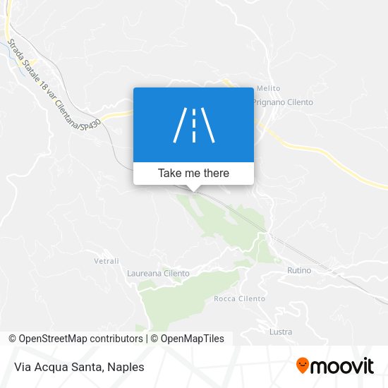 Via Acqua Santa map