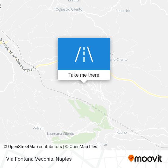 Via Fontana Vecchia map