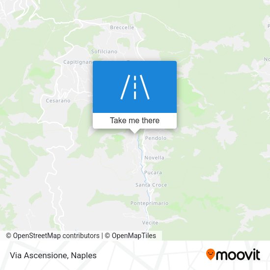 Via Ascensione map