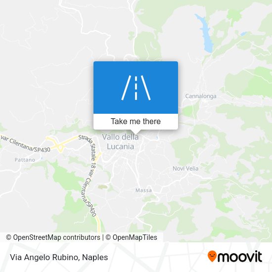 Via Angelo Rubino map