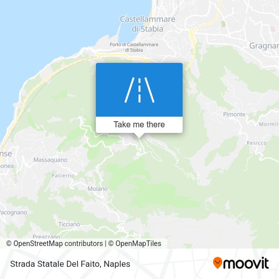 Strada Statale Del Faito map