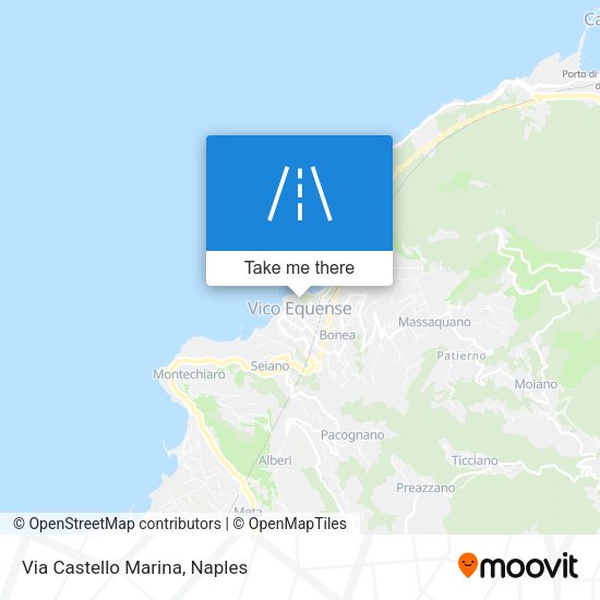 Via Castello Marina map