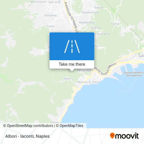 Albori - Iaconti map