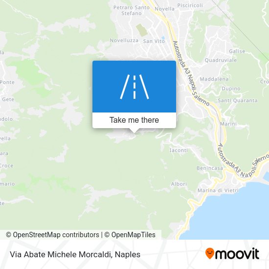 Via Abate Michele Morcaldi map