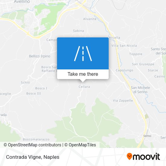 Contrada Vigne map