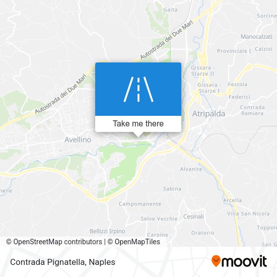 Contrada Pignatella map