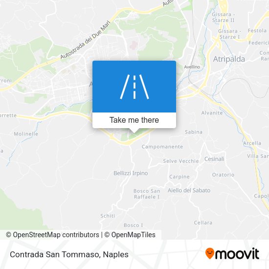 Contrada San Tommaso map