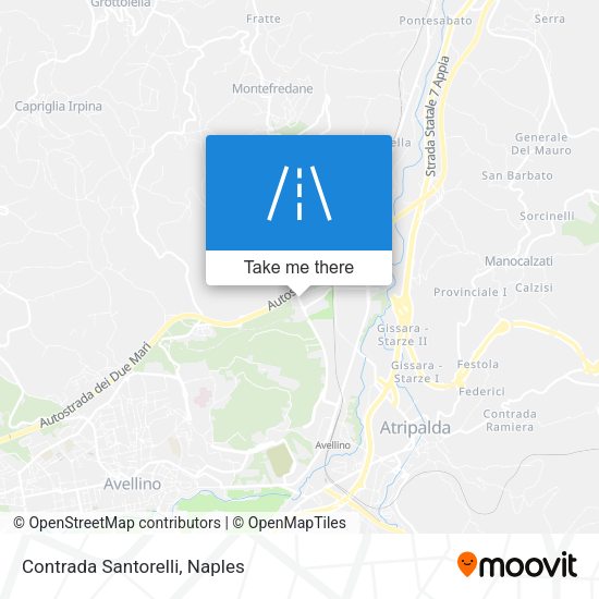 Contrada Santorelli map
