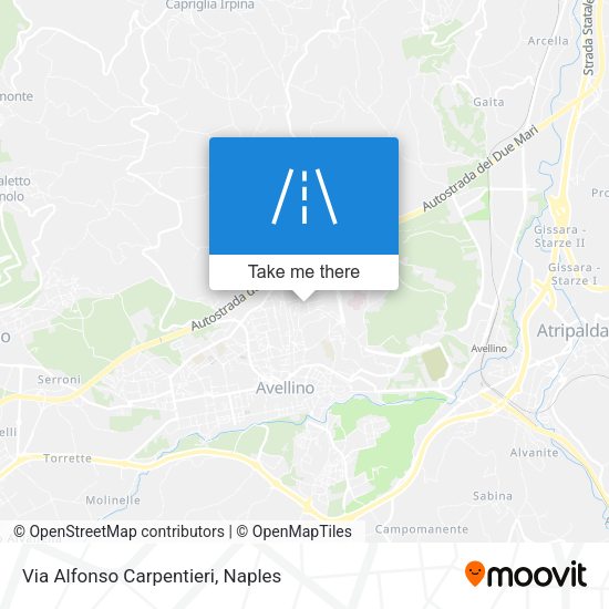 Via Alfonso Carpentieri map