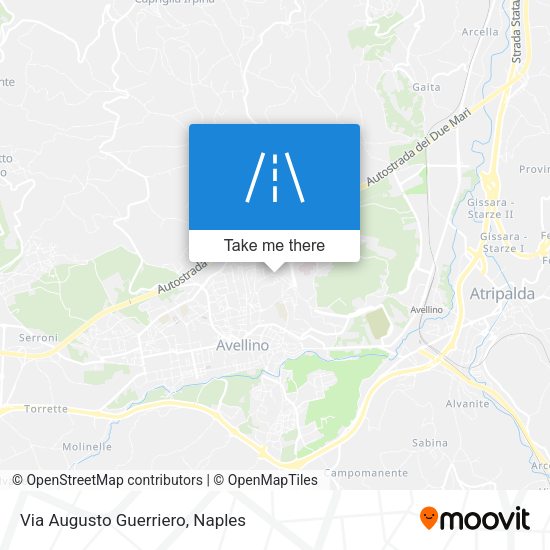 Via Augusto Guerriero map