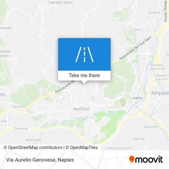 Via Aurelio Genovese map