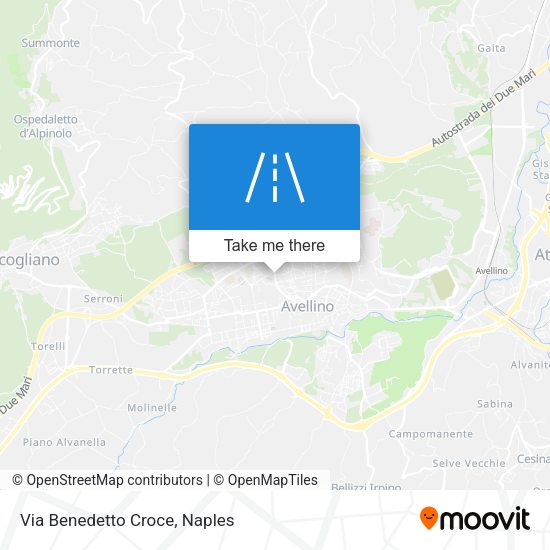Via Benedetto Croce map