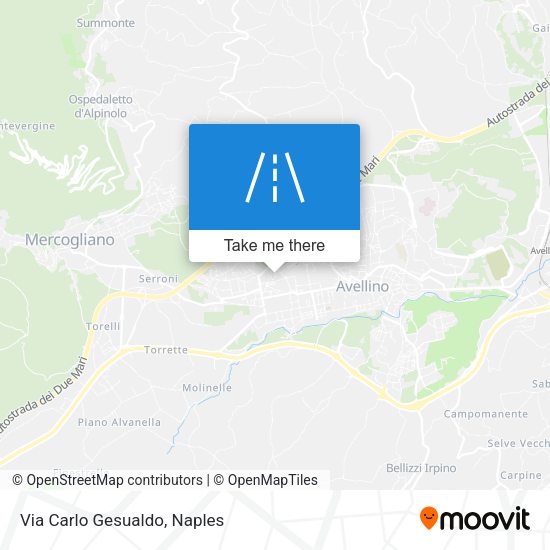 Via Carlo Gesualdo map