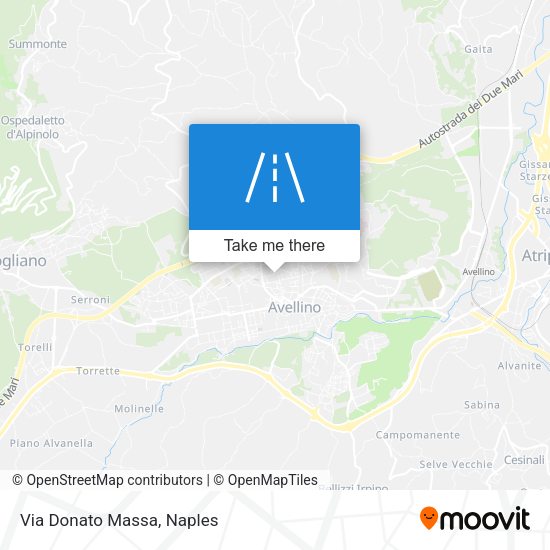 Via Donato Massa map