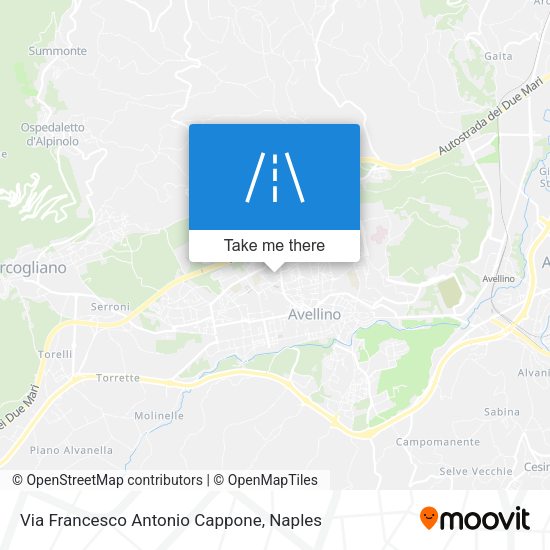 Via Francesco Antonio Cappone map