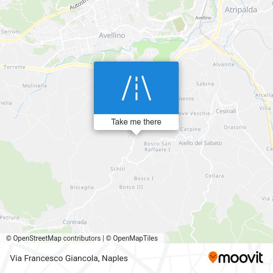 Via Francesco Giancola map