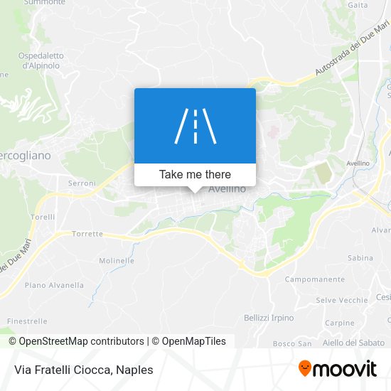 Via Fratelli Ciocca map