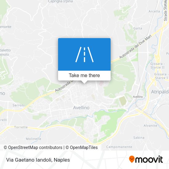 Via Gaetano Iandoli map