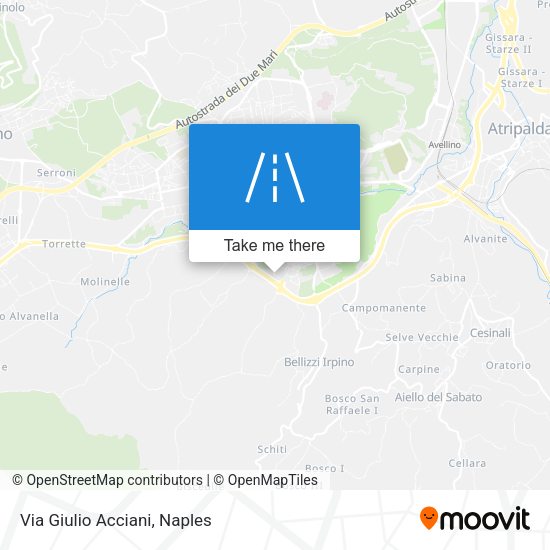 Via Giulio Acciani map
