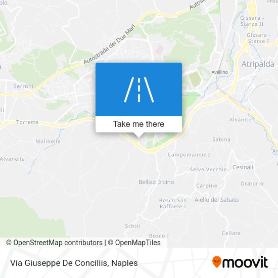 Via Giuseppe De Conciliis map