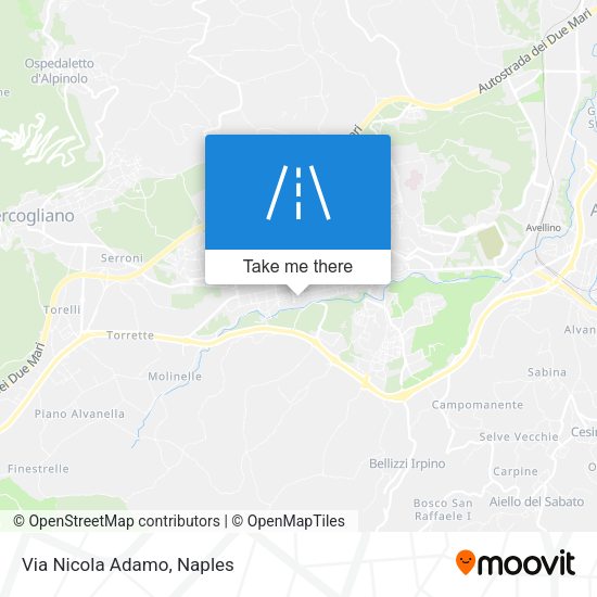 Via Nicola Adamo map
