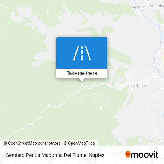 Sentiero Per La Madonna Del Fiume map