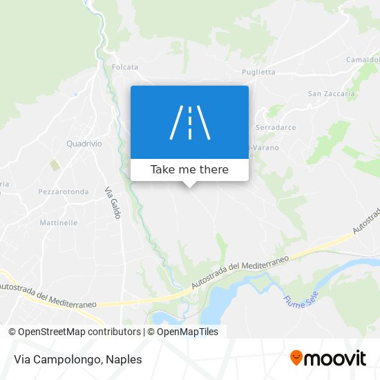 Via Campolongo map