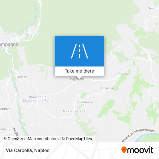 Via Carpella map
