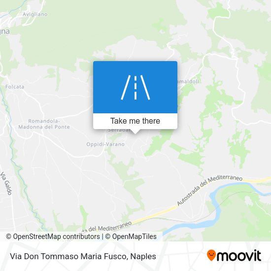 Via Don Tommaso Maria Fusco map