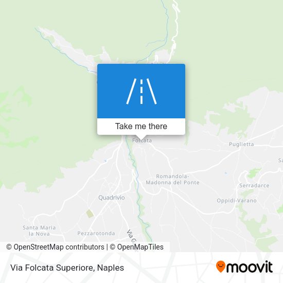 Via Folcata Superiore map