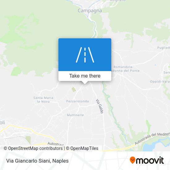Via Giancarlo Siani map