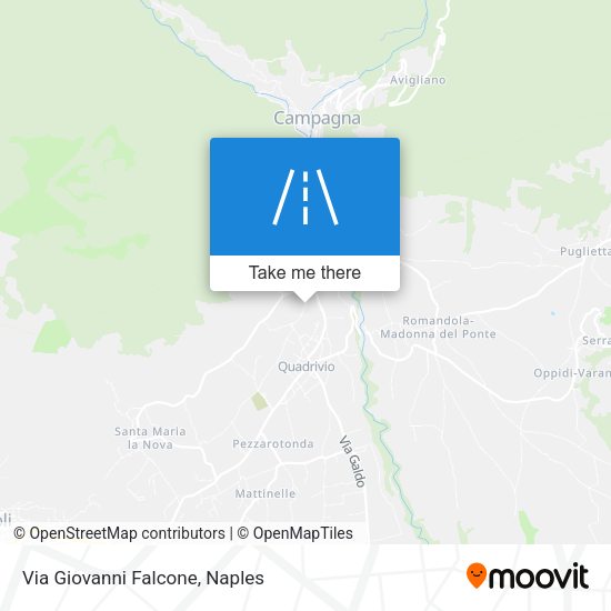 Via Giovanni Falcone map