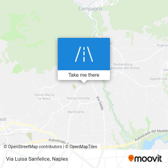 Via Luisa Sanfelice map