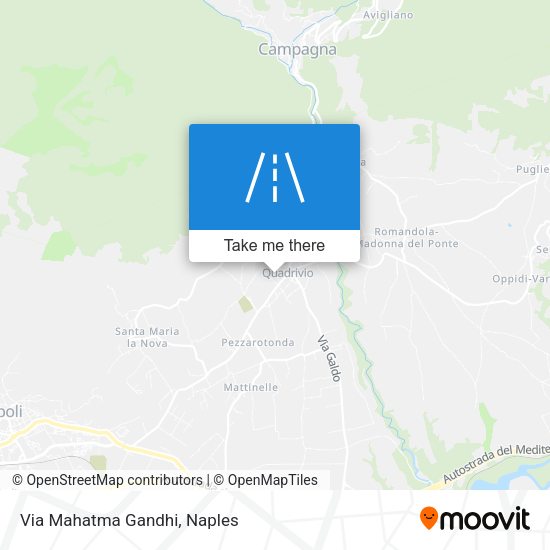 Via Mahatma Gandhi map