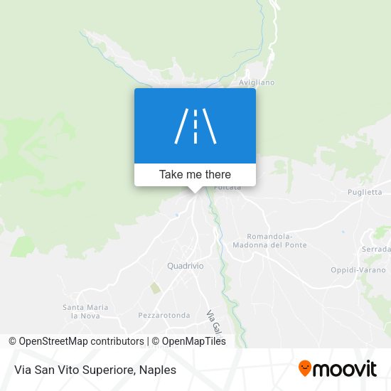 Via San Vito Superiore map