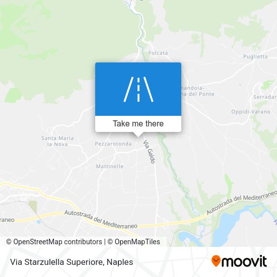 Via Starzulella Superiore map