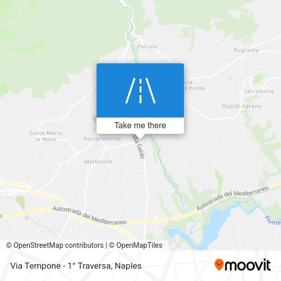 Via Tempone - 1° Traversa map