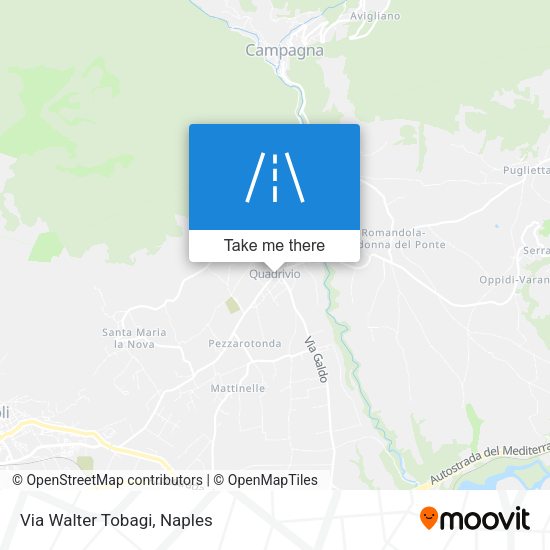 Via Walter Tobagi map