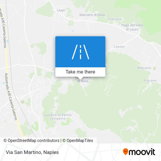 Via San Martino map