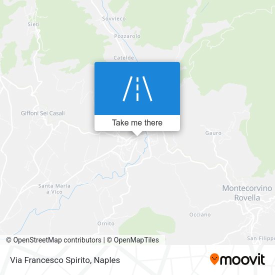 Via Francesco Spirito map
